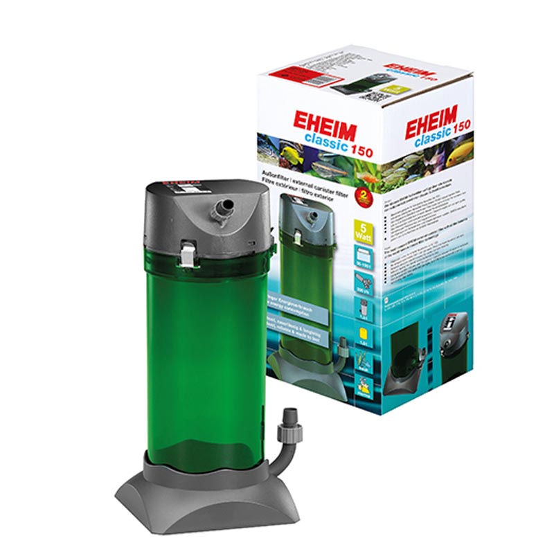 Eheim Classic 2211 - Filtro Esterno2211010 - Consumo 5 watt Portata 300 L/H  - per Acquari da 50 a 150 Litri