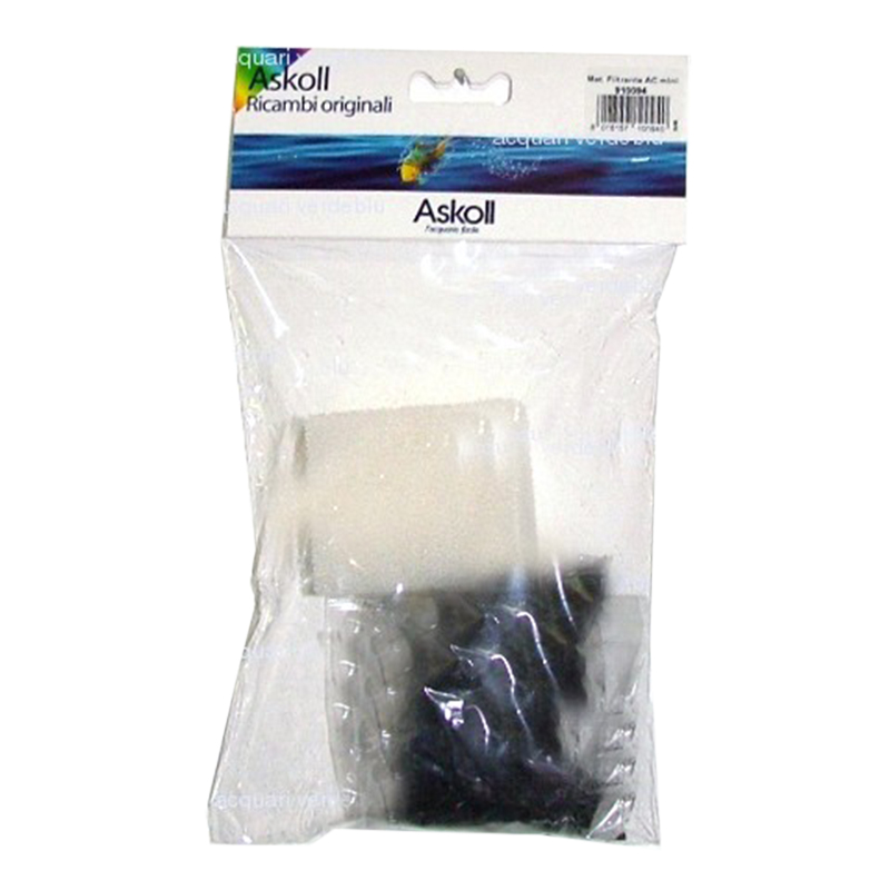 Askoll Askoll Ricambio 910094 Materiali Filtranti Per Filtri AquaClear Mini 