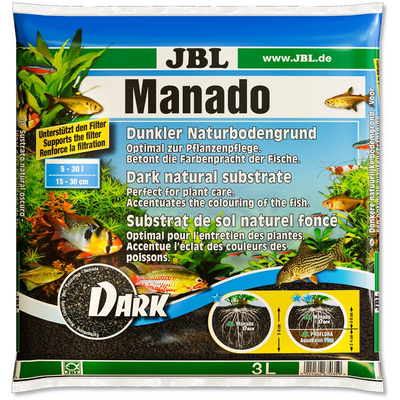 JBL Manado Dark 1,5-2,5mm 3 liters Aquarium Line - Aquarium Store