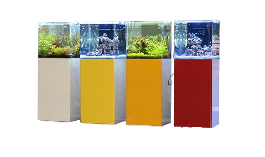 Blau Aquaristic Set Open Reef 45x45x45 Colore Bianco - kit acquario con  supporto e sump