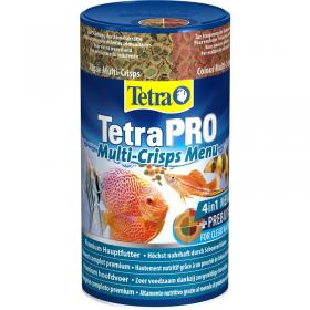 Tetra Pro Menu 250ml/64gr - mangime di qualit premium per pesci ornamentali tropicali - Confezione con 4 scomparti con 4 diversi mangimi
