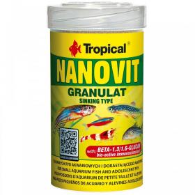 Tropical Nanovit Gran 100ml/70gr - mangime di base per pesci piccoli e avannotti accresciuti