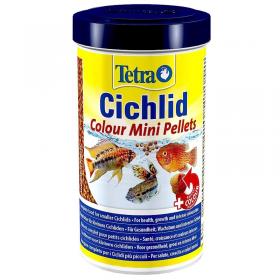 Tetra Cichlid Colour Mini 500ml 165gr - Alimento completo per tutti i ciclidi di piccola taglia
