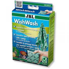JBL WishWash Panno + Spugna con Fibre di Fyrell - Per la Pulizia delle Lastre di Acquari e Terrari