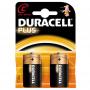 Duracell Plus C Batteria Mezza Torcia Confezione da 2 Pile - LR14/MN1400