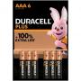 Duracell Plus AAA Mini Stilo 6 Pieces - LR03/MN2400
