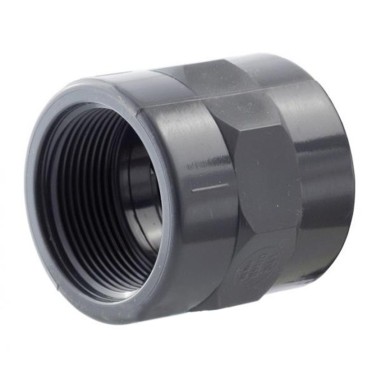 PVC Manicotto Femmina ad Incollaggio Femmina Filettata - 1 pollice - diametro 32