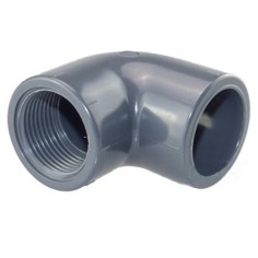 PVC Gomito 90° Filetto Femmina 3/8" - Ø16