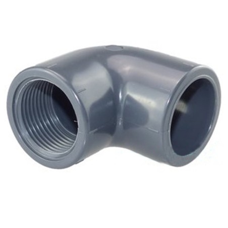 PVC Gomito 90° Filetto Femmina 3/8" - Ø16