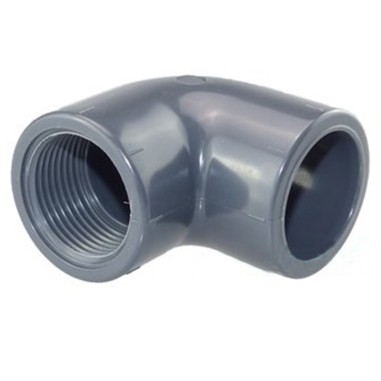 PVC Gomito 90° Filetto Femmina 1" - Ø32