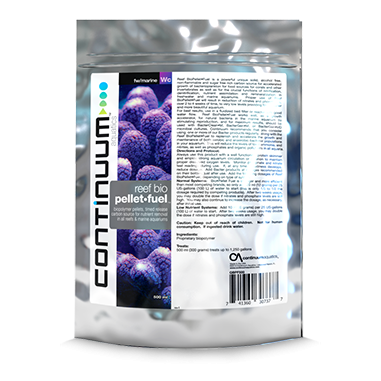 Continuum Aquatics Reef BioPellet Fuel 200ml - biopolimeri a lento rilascio di carbonio in acquari marini