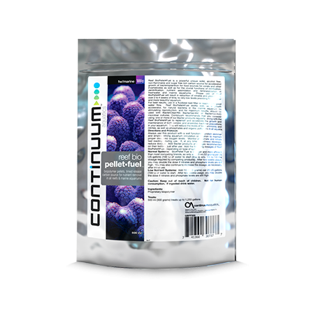 Continuum Aquatics Reef BioPellet Fuel 200ml - biopolimeri a lento rilascio di carbonio in acquari marini