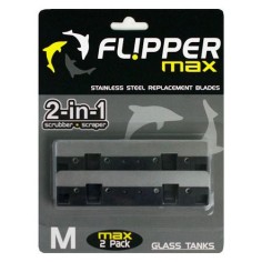 Flipper ricambio lamette in acciaio per Max Scraper - 2pz