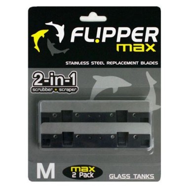 Flipper ricambio lamette in acciaio per Max Scraper - 2pz