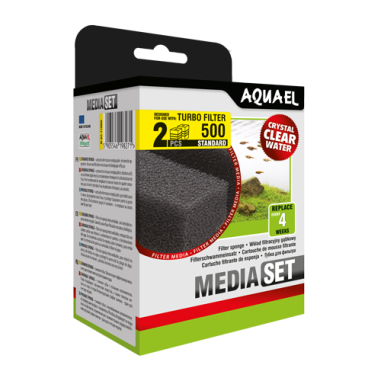 Aquael Ricambio spugna Filtrante per Turbo Filter 500 - 2pz
