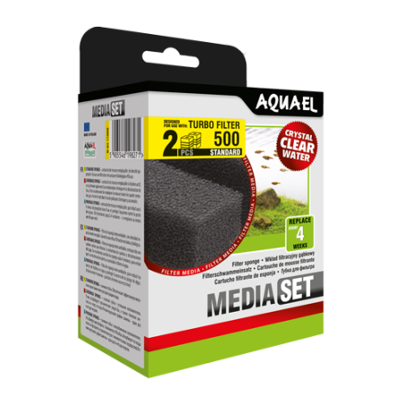 Aquael Ricambio spugna Filtrante per Turbo Filter 500 - 2pz