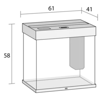 Juwel Lido 120 LED cm61x41x58h Senza Supporto