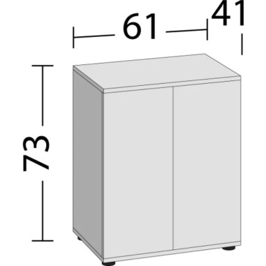 Juwel Lido 120 Supporto 120SBx con doppia anta Misure 61x41x73H
