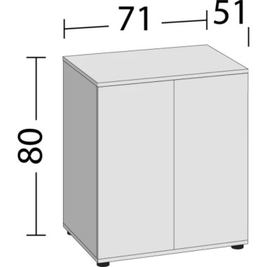 Juwel Lido 200 Supporto 200SBX con Doppia Anta Misure 71x51x80H
