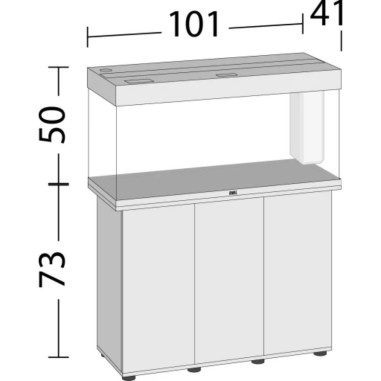 Juwel Rio 180 LED cm101x41x50h Senza Supporto