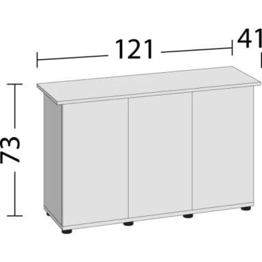 Juwel Rio 240 Supporto 121SBX 121x41x73xH