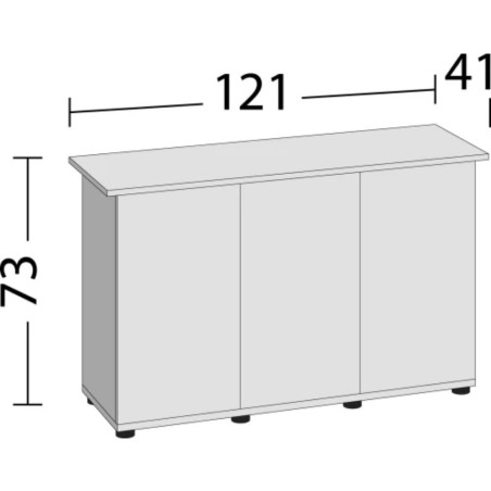 Juwel Rio 240 Supporto 121SBX 121x41x73xH