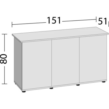 Juwel Rio 400/450 Supporto 155SBX 151x51x80xH