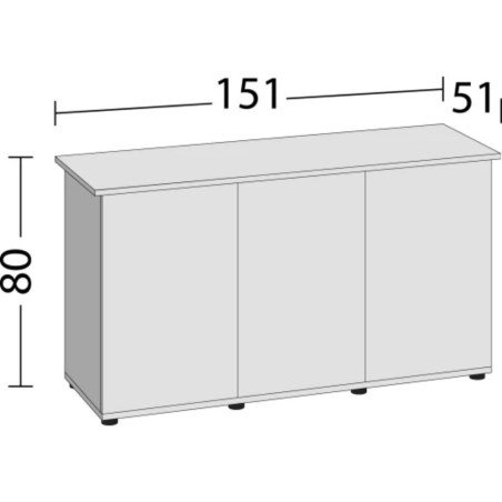 Juwel Rio 400/450 Supporto 155SBX 151x51x80xH