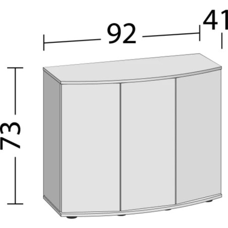 Juwel Vision 180 Supporto 180SBX con Tre Ante cm92x41x73h