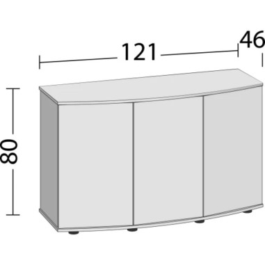 Juwel Vision 260 Supporto 260SBX con Tre Ante cm121x46x80h vari colori