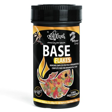Haquoss Base Flake - mangime in fiocchi con beta-glucano e astaxanthina per tutti i pesci tropicali