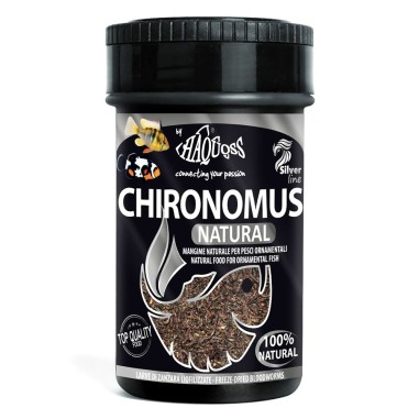 Haquoss Chironomus Natural 100ml - larve rosse di zanzara liofilizzate