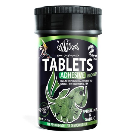 Haquoss Tablets Adhesive Veggie 100ml - pastiglie adesive per pesci da fondo