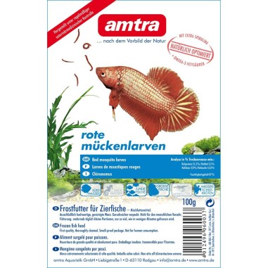 Amtra Rote Muchenlarven - Chironomus Congelato...