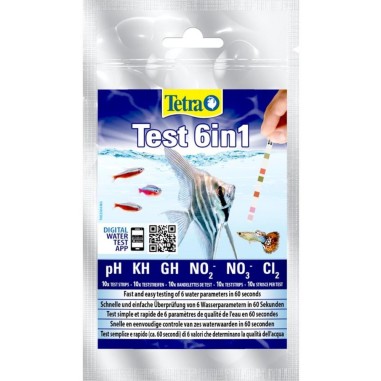 Tetra test Strisce 6in1 - busta da 10 test
