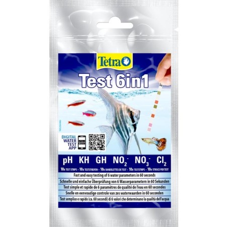 Tetra test Strisce 6in1 - busta da 10 test