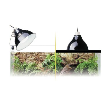 Exoterra Glow Light - Portalampada in Porcellana con Morsetto