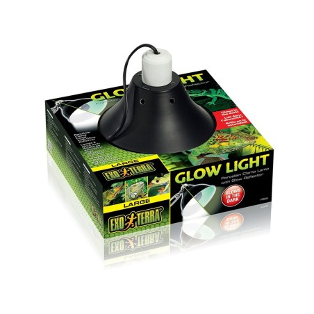 Exoterra Glow Light - Portalampada in Porcellana con Morsetto
