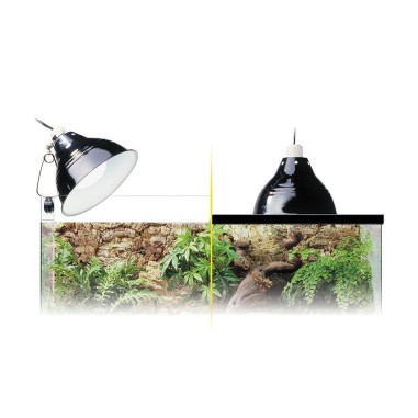 Exoterra Glow Light - Portalampada in Porcellana con Morsetto