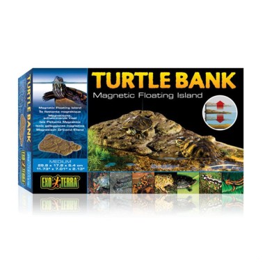 Exoterra PT-3801 Turtle Bank Medium - Isola Galleggiante Media Misure cm 29.8 x 17.8 x 5.4