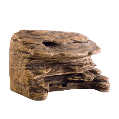 Exoterra Turtle Cliff Large - Roccia + Filtro con Tripla Azione per Acqua Terrari- Misure cm 37x23x23,5H