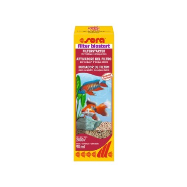 Sera Filter Biostart - Attivatore Batterico - 50 ml per 2000 litri