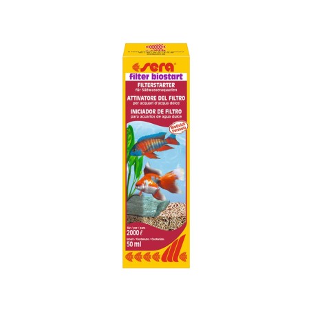 Sera Filter Biostart - Attivatore Batterico - 50 ml per 2000 litri