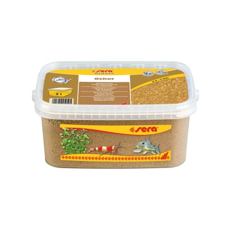 Sera Gravel Ocher Ø0-2mm 3L - Ghiaietto Neutro colore Ocra per Acqua Dolce