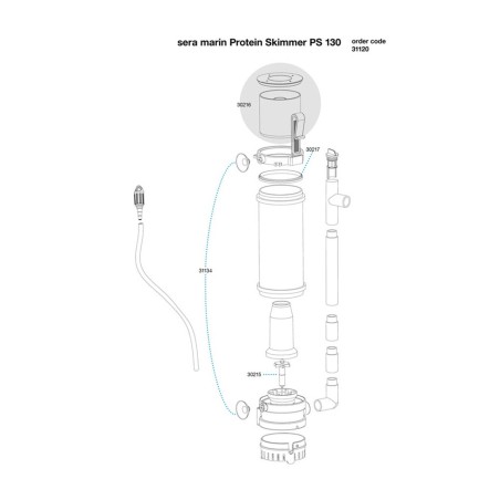 Sera Marin Protein Skimmer PS - schiumatoio per acquari Sera Marin Protein Skimmer PS - schiumatoio per acquari