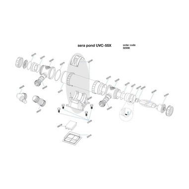 SERA Pond UVC-55x - sterilizzatore per laghetti oltre i 10000 litri