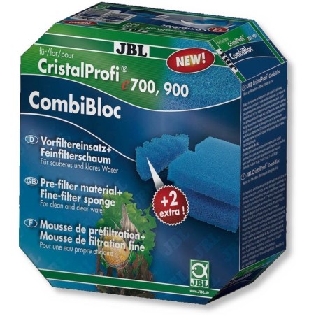 JBL CombiBloc e700/1,900/1 - ricambio spugne filtranti blu per filtri CristalProfi
