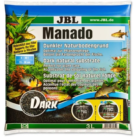 JBL Manado Dark 1,5-2,5mm - Substrato per acqua dolce