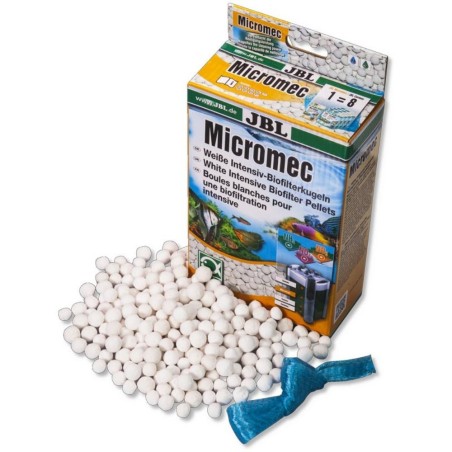 JBL MicroMec 650gr per 200lt sfere bianche biofiltranti JBL MicroMec 650gr per 200lt sfere bianche biofiltranti