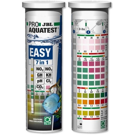 JBL ProAquatest Easy 7in1 - 50 strisce di misurazione per Acqua Dolce JBL ProAquatest Easy 7in1 - 50 strisce di misurazione per Acqua Dolce
